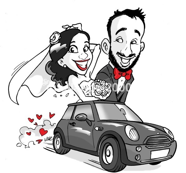 caricaturista-ritrattista per matrimonio